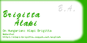 brigitta alapi business card